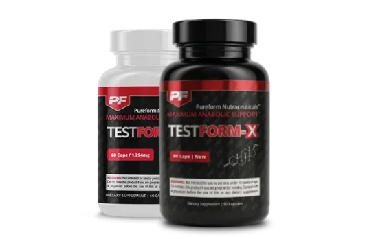 bottles of testform x